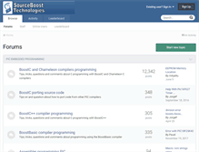 Tablet Screenshot of forum.sourceboost.com